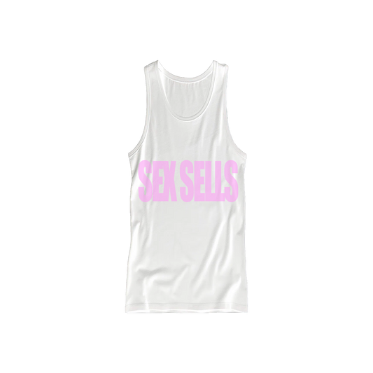 PINK ON WHITE TANK